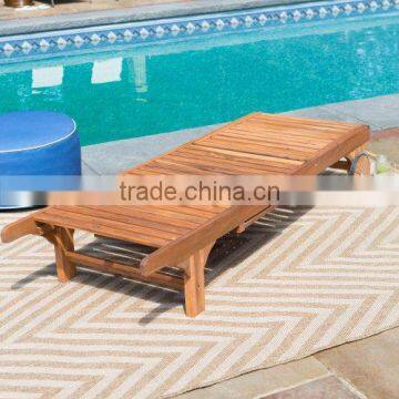All Whether Garden Solid Wood Furniture Design Modern Teak Patio Lounge Chairs photo-2