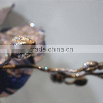 Home Garden Decoration 90cm Hight Red Gold String Ascocenda Artificial Wedding Flowers EQDL03 0402 photo-4