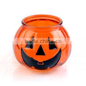 Halloween Theme Pumpkin Latern Candle Holder