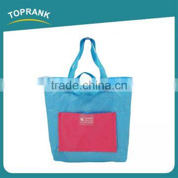 Toprank Eco-Friendly Polyester Pocket Foldable Travel Storage Bag Folding Tote Luggage Bag For Travel photo-2
