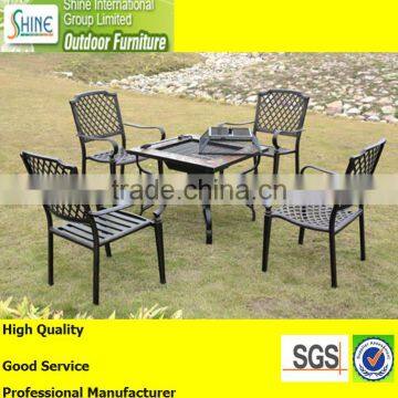 Outdoor Furniture Black Cast Aluminum For Patio Furniture Garden Furniture