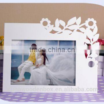 White Carved Wooden Photo Frame photo-3