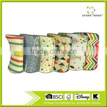 Soft Polyester Fabric Car Neck Pillow Car Headrest Neck Support Pillow