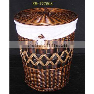 100% handmade wicke laundry storage baskets