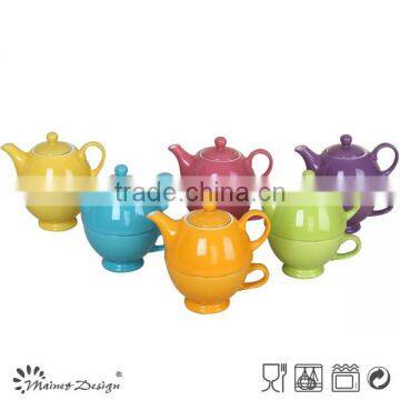 color glaze chinese tea pot