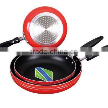 18-32cm Double Bottom Ceramic Aluminum Frying Pot