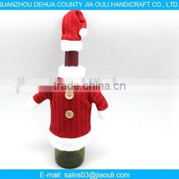 christmas wedding decoration red small wine bottle cover