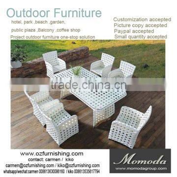 9005 NEW Arrival High Quantity hot sale wicker rattan outdoor dining set