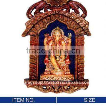 homemade decorative Sai Baba murti frame