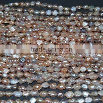 AAA 9-10 mm Colored Baroque Freshwater Pearl Strand photo-2