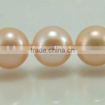 Natural 8-9mm Pink Freshwater Pearl Necklace With 14K Gold Clasp photo-2