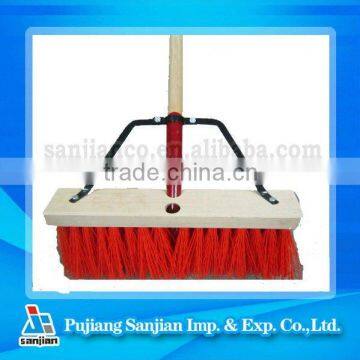 16" HEAVY DUTY PLASTIC GARDEN BROOM