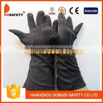 DDSAFETY 2017 Hot Sale Black Cotton Anti Static Cotton Safety Gloves