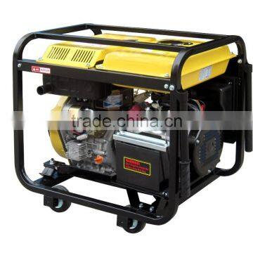 Open Type 2KW Electric Single Phase With 4wheels and Handle Diesel Generator With Welding Machine photo-6