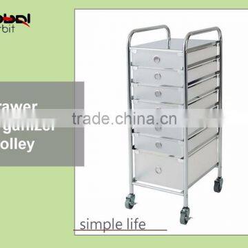 Home Storage Shelf With Castor 10 Drawers Rolling Rack Space Organizer Cabinet photo-5