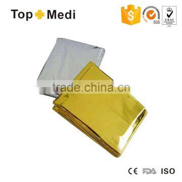 Topmedi Aluminum non-stretch polyseter foil emergency blanket