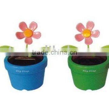 SOLAR POWER FLOWER POT