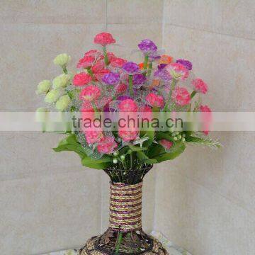 2014 plastic artificial flowers,artificial flower bunch