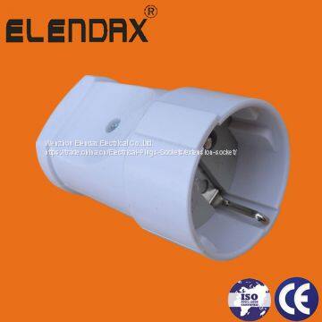 16А немецкий силовой женский шнуровой вилок с заземлением Schuko (P8061)