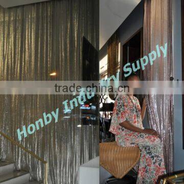 Customizable Metallic Fabric Cloth Curtain Divider