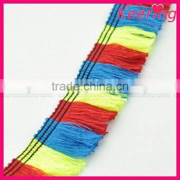 Fashion Colorful Tassel Fringe Trimming for Curtains Home Textile WTPB-066