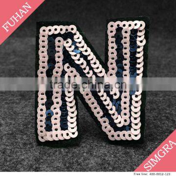 New Design Sequins Embroidery Patch Letter patch