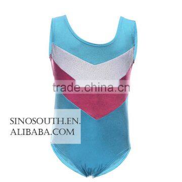 2017 One-piece Shining Double-V Gymnastics Athletic Leotard for Little Girls photo-4