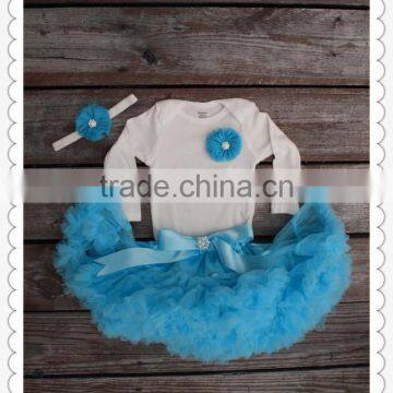 Baby Summer Suit Sets Top Shirts+kids Fluffy Skirts Children Clothing Set photo-5