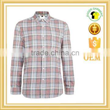 100% cotton check Long Sleeve Casual Shirt