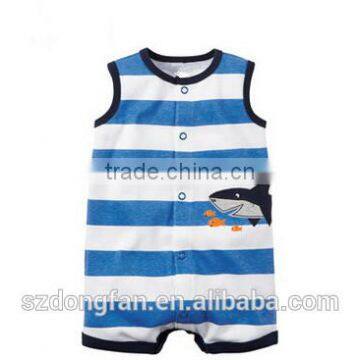 2016 new fashion design carters Babies Costume stripe animal Printing Baby Girl Clothes Rompers from Guangzhou OEM manufaturers