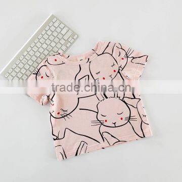 S17101A Summer T-shirt Cotton Children Clothes Casual Girls t Shirt photo-5