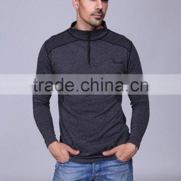 Men's Seamless Gym Half Zipper Shirts, Running T Shirts, Fitness T Shirts photo-2