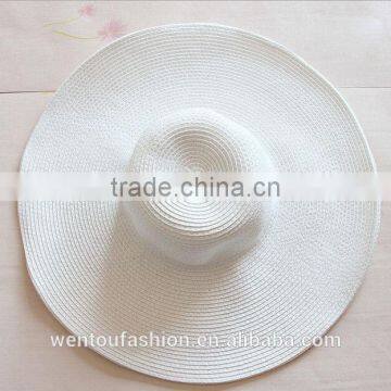 Wholesale New Fashion Straw Monogramed Floppy Hat photo-5