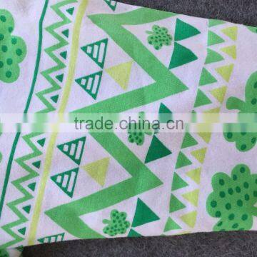 1-9T Cute Toddler St.Patrick Girls Baby Kids Clothes Green Top Aztec Pant New Design Hot Sell Boutique 3 Pieces Scarf Sets photo-2