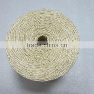 100% 0.6S Grade A Sisal yarn raw white