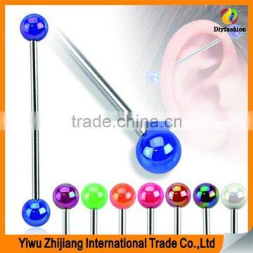 Hot Print Uv Acrylic Barbell Tongue Ring Piercing Body Jewelry Manufacturer