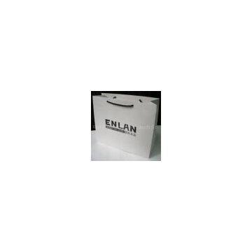 Printed Glossy Personalized White Craft Recycled Paper Shopping Bags