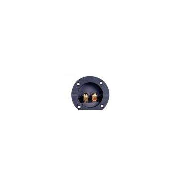 Rohs black ABS round home speaker terminal cups (DJ-029-306)