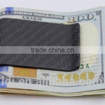 Real Carbon Fiber Money Clip Business Credit Card Holder Wallet Matte Carbon Money Clip