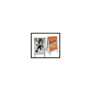 Portable a - frame  Metal Display rack / double side poster for advertising