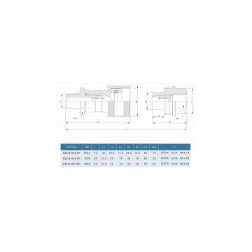 KZE-B Carbon Steel Ultra-High Pressure Interchange Hydraulic Fittings photo-2