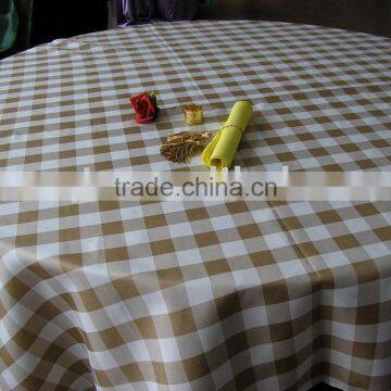 checked table cloth