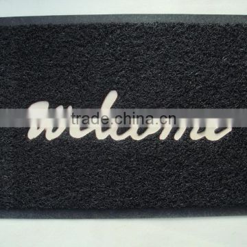 custom design anti slip PVC coil mat of Welcome door mat