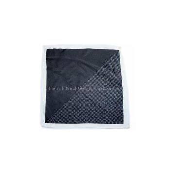 Black Dot Plain Printing Hanky