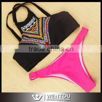 Hot Sale Sexy Vintage Printing Bikini photo-2