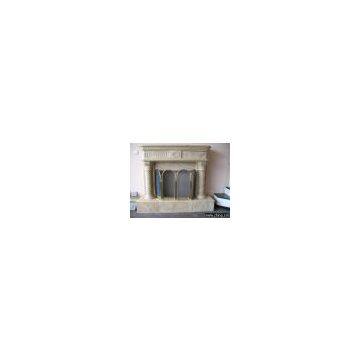 Carved Marble Fireplace Mantle