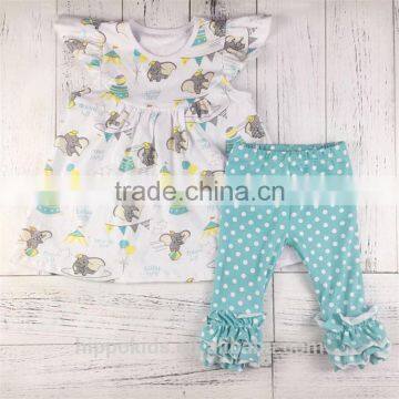 Best selling good quality beautiful baby girls outfits summer