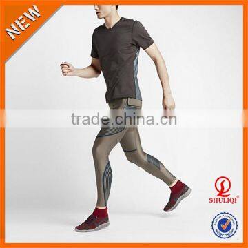 2016 good elasticity mens tights pantyhose fitness of pants for running