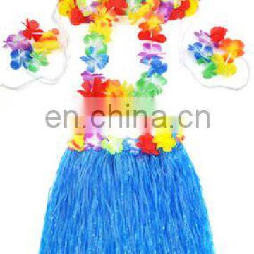 Hot sale hula skirt sexy hawaiian theme party costumes wholesale GT2057