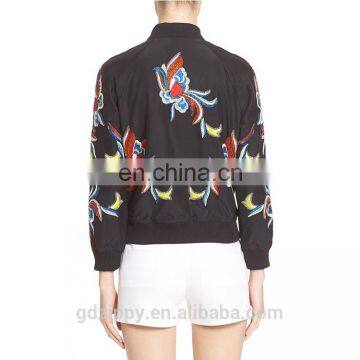 Embroidery Clothing Custom Bomber Jacket Woman photo-3